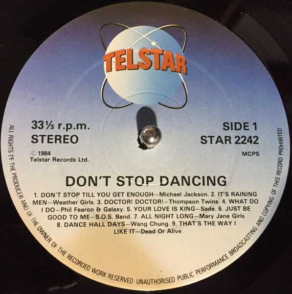Various - Don't Stop Dancing (18 Electric Hits) | Telstar (STAR 2242) - 3