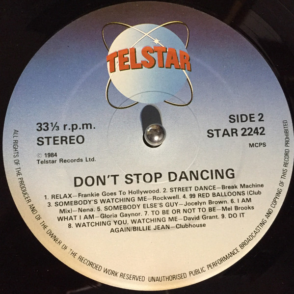 Various - Don't Stop Dancing (18 Electric Hits) | Telstar (STAR 2242) - 4