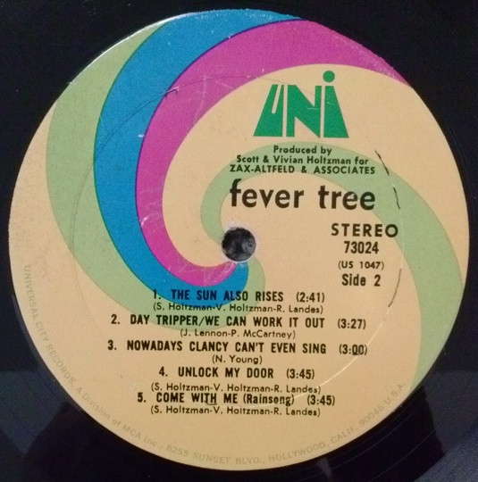 Fever Tree - Fever Tree | UNI Records (73024) - 4 Fever Tree - Fever Tree | UNI Records (73024) - 4