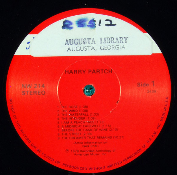 Harry Partch / John Cage - The Music Of John Cage And Harry Partch | New World Records (NW 214) - 3