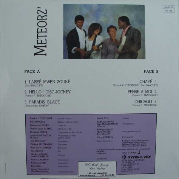 Meteorz' - Vol 1 | Rythmo-Disc (AD40122) - 2 Meteorz' - Vol 1 | Rythmo-Disc (AD40122) - 2