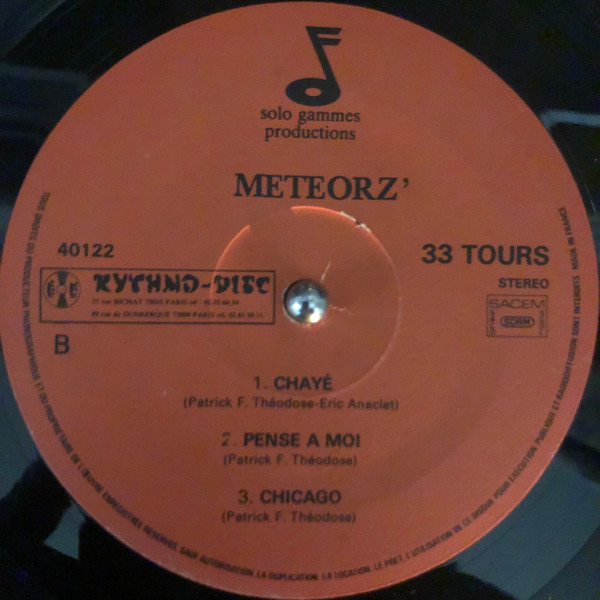 Meteorz' - Vol 1 | Rythmo-Disc (AD40122) - 4 Meteorz' - Vol 1 | Rythmo-Disc (AD40122) - 4