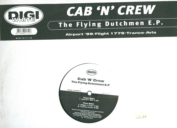 Cab'n'Crew - The Flying Dutchmen E.P | Digi White (DIGI 017-12)