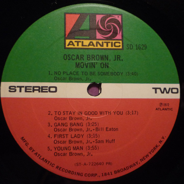 Oscar Brown Jr. - Movin' On | Atlantic (SD 1629) - 4