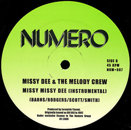 Missy Dee & The Melody Crew - Missy Missy Dee | Numero (NUM+007)
