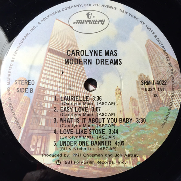 Carolyne Mas - Modern Dreams | Mercury (SRM-1-4022) - 4 Carolyne Mas - Modern Dreams | Mercury (SRM-1-4022) - 4