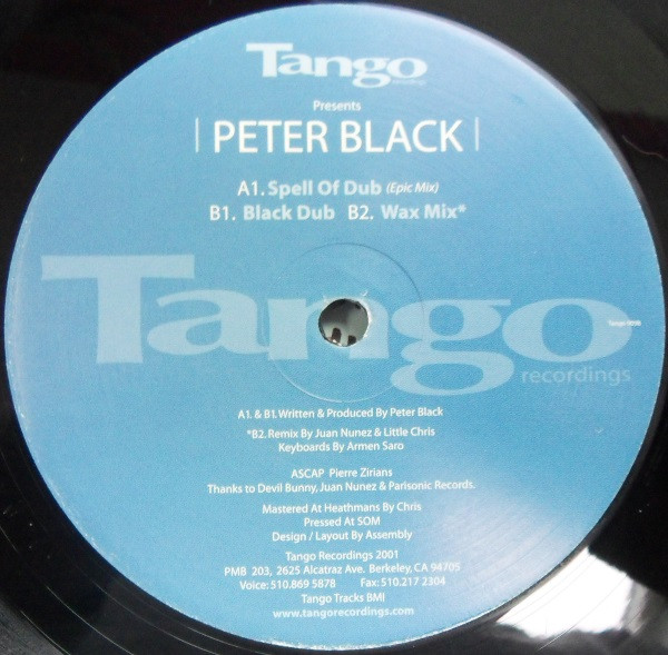 Peter Black - Spell Of Dub | Tango Recordings (TANGO 009) - 2