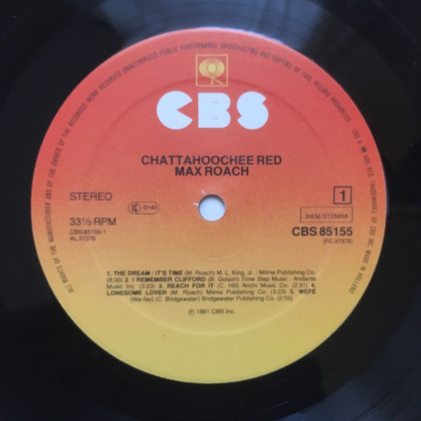 Max Roach - Chattahoochee Red | CBS (CBS 85155) - 3 Max Roach - Chattahoochee Red | CBS (CBS 85155) - 3