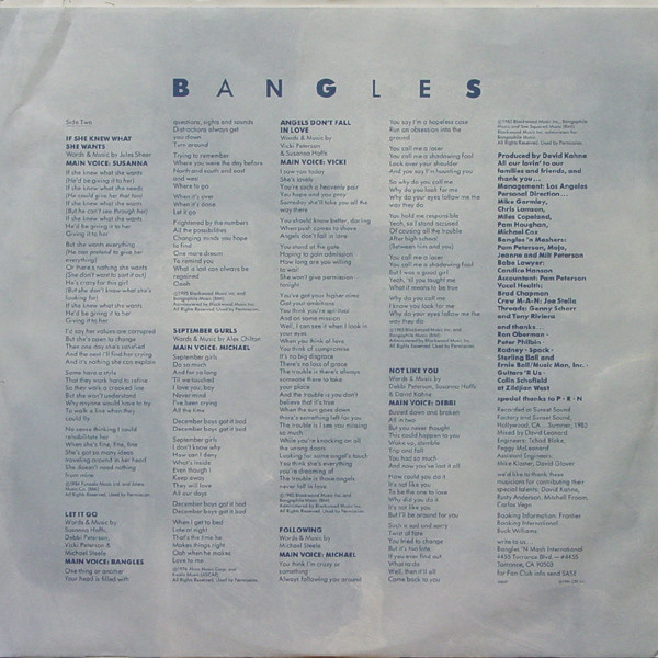 Bangles - Different Light | Columbia (FC 40039) - 3