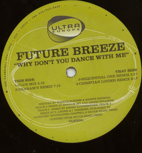 Future Breeze - Why Don't You Dance With Me | Ultra Europe (ULER001) Future Breeze - Why Don't You Dance With Me | Ultra Europe (ULER001)