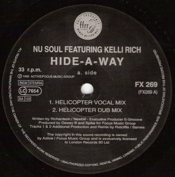 Nu Soul  &  Kelli Rich - Hide-A-Way | FFRR (FX 269) - 2