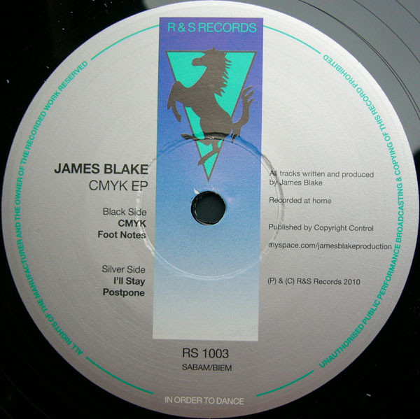 James Blake - CMYK EP | R & S Records (RS 1003)
