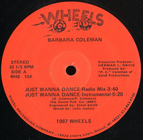 Barbara Coleman - Just Wanna Dance | Wheels (WHS - 104)