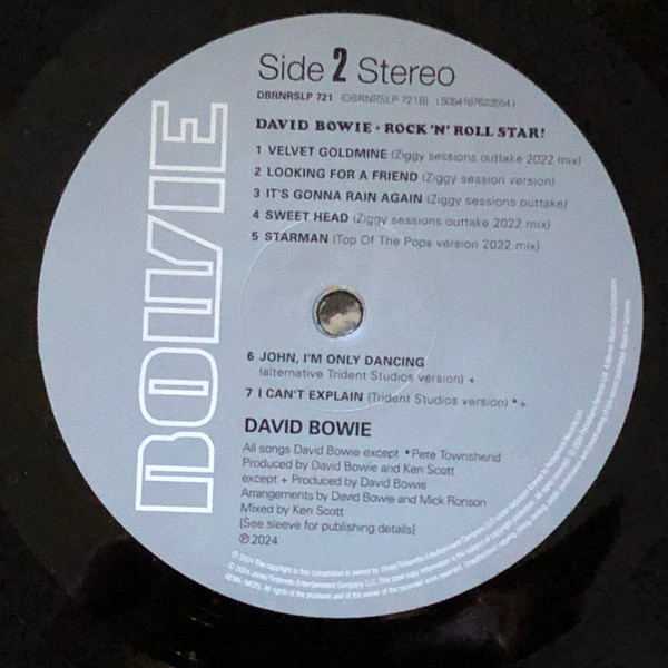 David Bowie - Rock 'N' Roll Star! | Parlophone (DBRNRSLP 721) - 4 David Bowie - Rock 'N' Roll Star! | Parlophone (DBRNRSLP 721) - 4