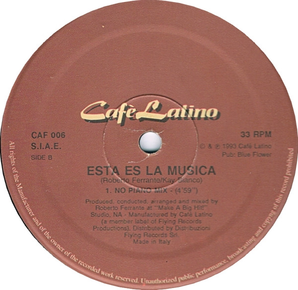 Cafe Latino - Esta Es La Musica | Café Latino (CAF 006) - 2