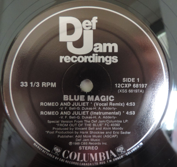 Blue Magic - Romeo And Juliet | Def Jam Recordings (12CXP 68197) - main