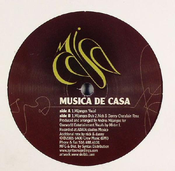 Mijangos - Musica De Casa | Mi Casa (MiCasa014) - main