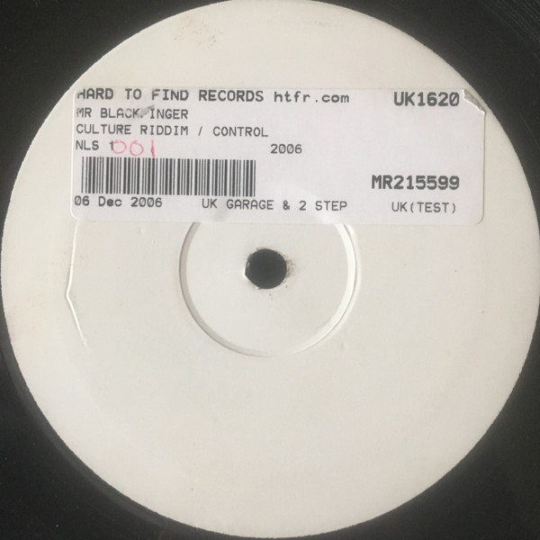 Blackfinger - Culture Riddim / Control | Northern Line Slugz (NLS001)