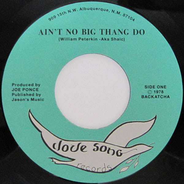 Aka Shaic - Ain't No Big Thang Do | Dove Song Records (BK016) - main