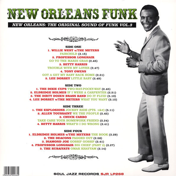 Various - New Orleans Funk 3 (New Orleans: The Original Sound Of Funk Vol.3) (Two-Way-Pocky-Way, Gumbo Ya-Ya & The Mardi Gras Mambo) | Soul Jazz Records (SJR LP268) - 2 Various - New Orleans Funk 3 (New Orleans: The Original Sound Of Funk Vol.3) (Two-Way-Pocky-Way, Gumbo Ya-Ya & The Mardi Gras Mambo) | Soul Jazz Records (SJR LP268) - 2