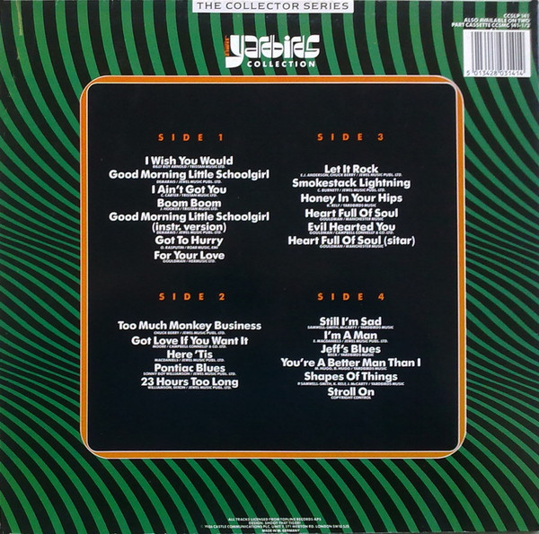 The Yardbirds - The Yardbirds Collection | Castle Communications (CCSLP 141)