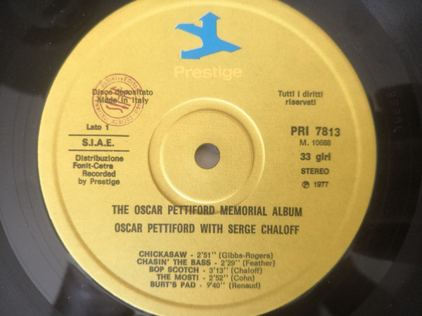 Oscar Pettiford - The Oscar Pettiford Memorial Album | Prestige (PRI 7813) - 2