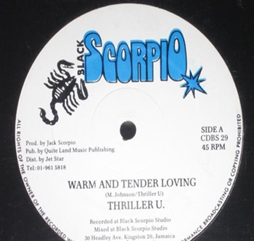 Thriller U / Mark Wonder - Warm And Tender Loving / Give My Love A Try | Black Scorpio (CDBS 29) - main Thriller U / Mark Wonder - Warm And Tender Loving / Give My Love A Try | Black Scorpio (CDBS 29) - main