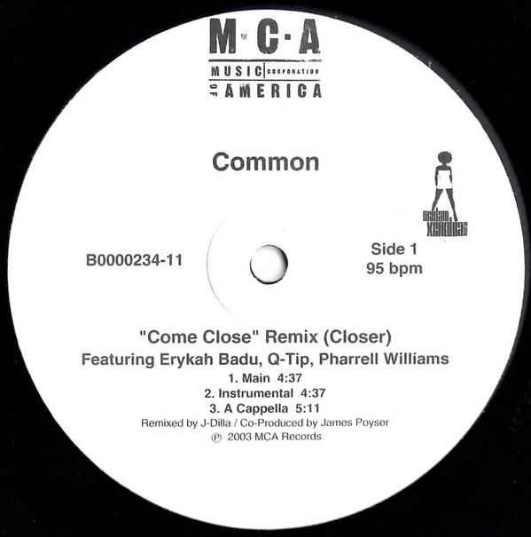 Common  &  Erykah Badu  &  Pharrell  &  Q-Tip - Come Close (Remix) (Closer) | MCA Records (B0000234-11)