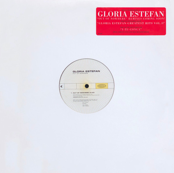 Gloria Estefan - Out Of Nowhere | Epic (EAS 16494)