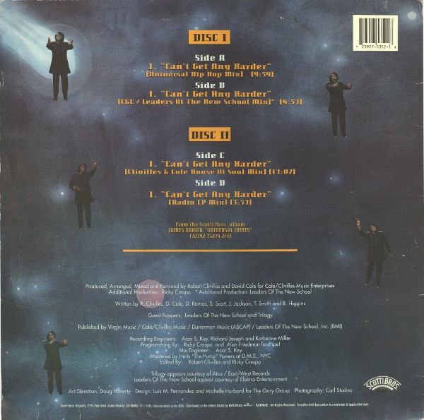 James Brown - Can't Get Any Harder | Scotti Bros. Records (72392 75352-1) - 2