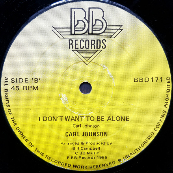 Carl Johnson - I Wish He Didn't Trust Me So Much | BB Records (BBD171) - 2