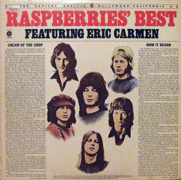 Raspberries - Raspberries' Best - Featuring Eric Carmen | Capitol Records (ST-11524) - main
