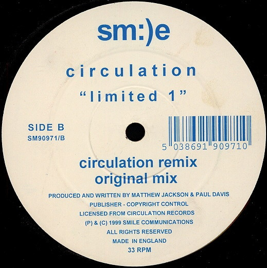 Circulation - Limited 1 | Sm:)e Communications (SM90971) - 2