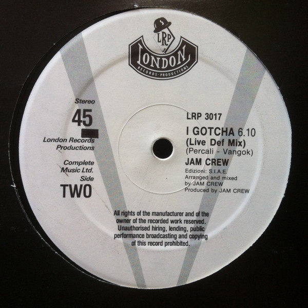 Jam Crew - I Gotcha | London Records Productions (LRP 3017) - main