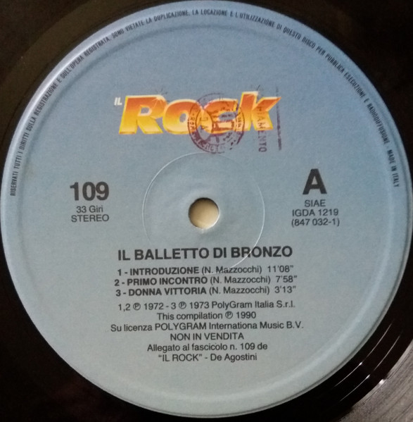 Il Balletto Di Bronzo / Il Rovescio Della Medaglia - Il Balletto Di Bronzo / Il Rovescio Della Medaglia | DeAgostini (IGDA 1219/20) - 3