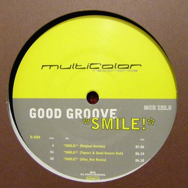 Good Groove - Smile! | Multicolor Recordings (MCR 152.0) - 2