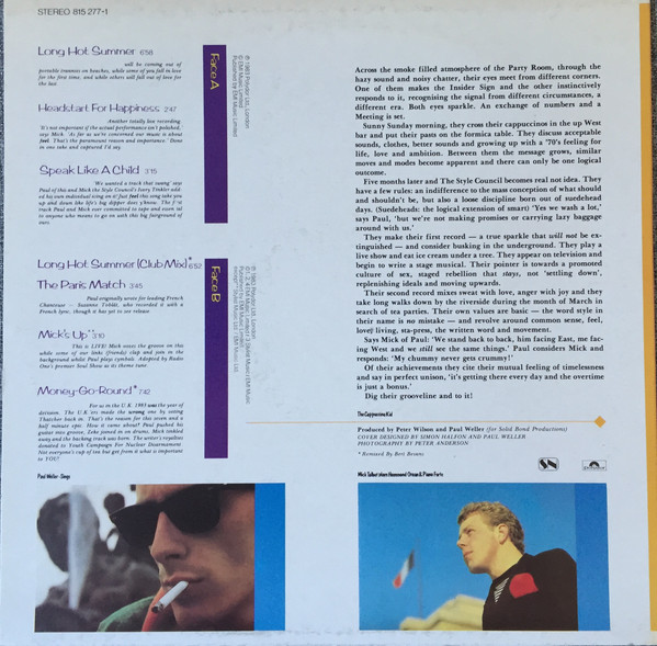 The Style Council - Introducing: The Style Council | Polydor (815 277-1) - 2