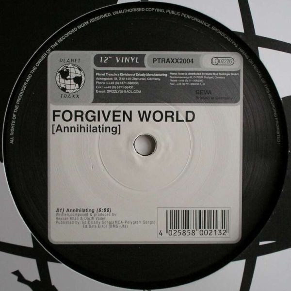 Forgiven World - Annihilating | Planet Traxx (PTRAXX2004)