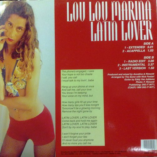 Lou-Lou Marina - Latin Lover | Hi NRG Attack (HRG 136) - 2