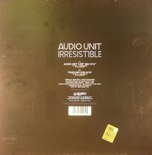 Audio Unit - Irresistible | Ocean Trax (OCN 137) - 2