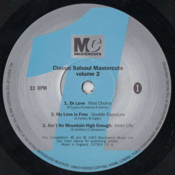 Various - Classic Salsoul Mastercuts Volume 2 | Mastercuts (CUTSLP 13) - 3