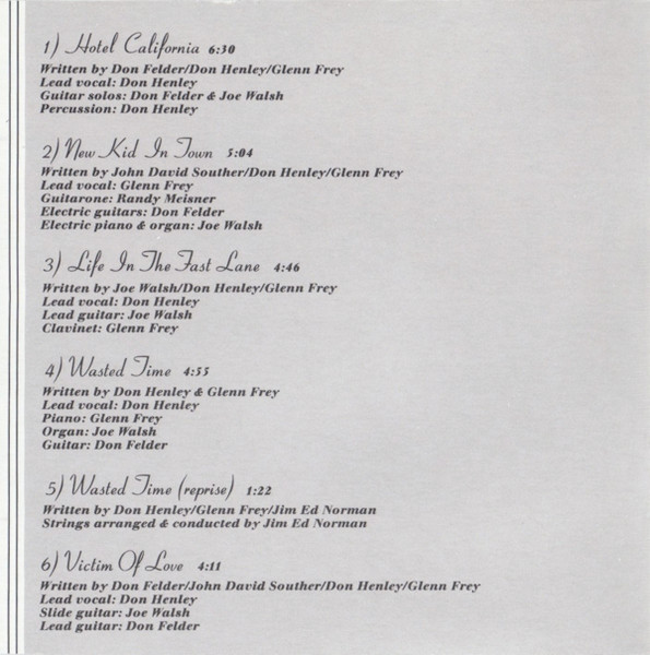 Eagles - Hotel California | Asylum Records (E2 103) - 2 Eagles - Hotel California | Asylum Records (E2 103) - 2