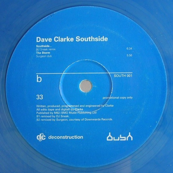 Dave Clarke - Southside | Deconstruction (SOUTH 001) - main Dave Clarke - Southside | Deconstruction (SOUTH 001) - main