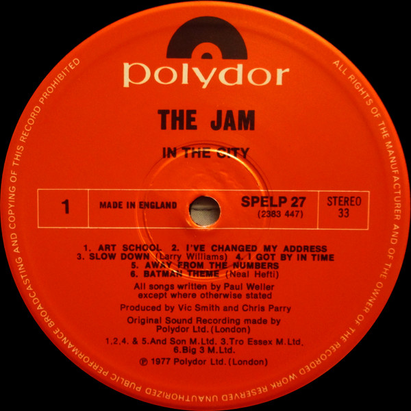 The Jam - In The City | Polydor (SPELP 27) - 4