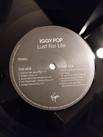 Iggy Pop - Lust For Life | Virgin (00602557363258) - 3 Iggy Pop - Lust For Life | Virgin (00602557363258) - 3