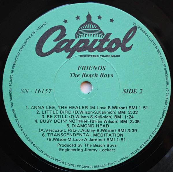 The Beach Boys - Friends | Capitol Records (SN-16157) - 4 The Beach Boys - Friends | Capitol Records (SN-16157) - 4