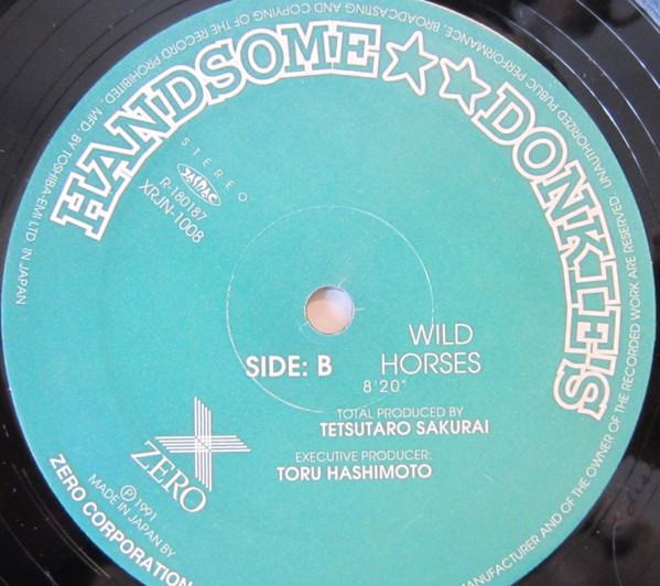 Handsome Donkie's - We Will Blues You / Wild Horses | Zero Corporation (XRJN-1008) Handsome Donkie's - We Will Blues You / Wild Horses | Zero Corporation (XRJN-1008)