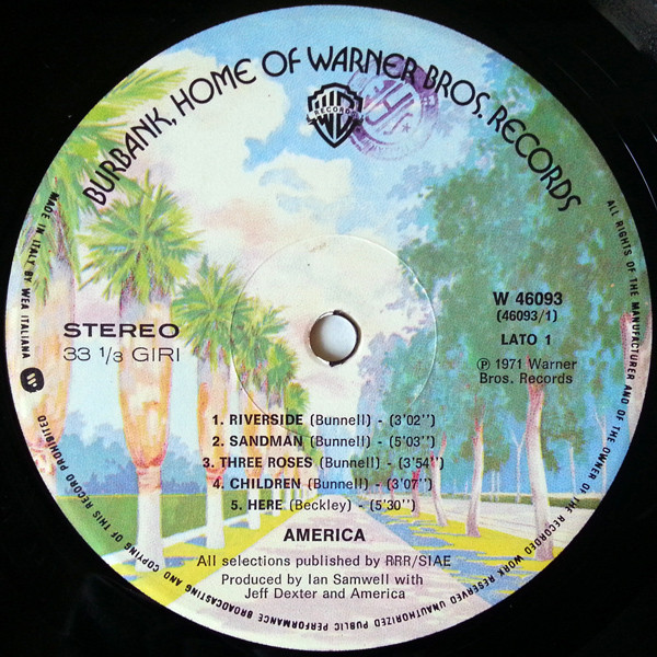 America - America | Warner Bros. Records (W 46093) - 3