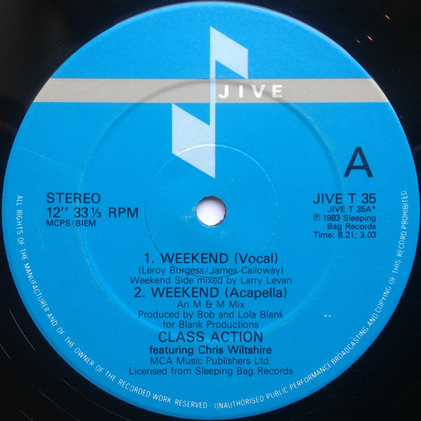 Class Action Featuring Christine Wiltshire - Weekend | Jive (JIVE T 35) - main