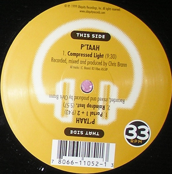 P'Taah - Compressed Light | Ubiquity (UR12 052) - main